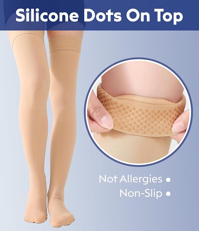 20-30mmhg Beige Closed Toe