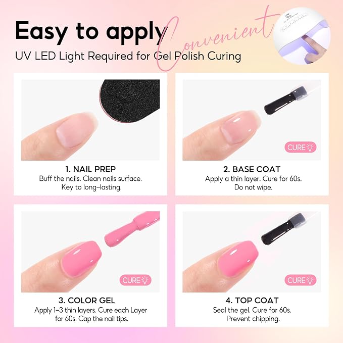35Pcs Neon Colors+ 5Pcs Top Base Coat