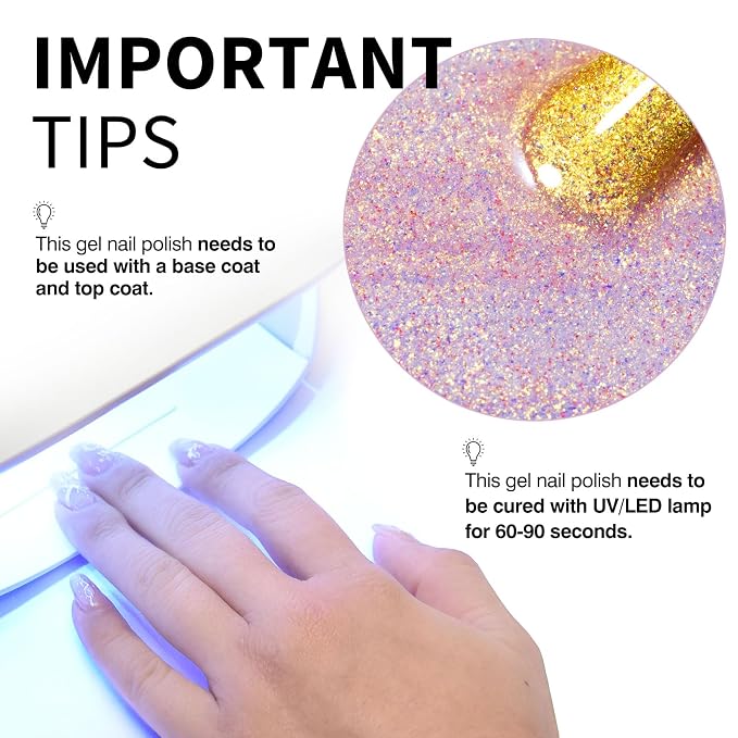 Aurora Purple Blue Gold Glitter Set-Ik