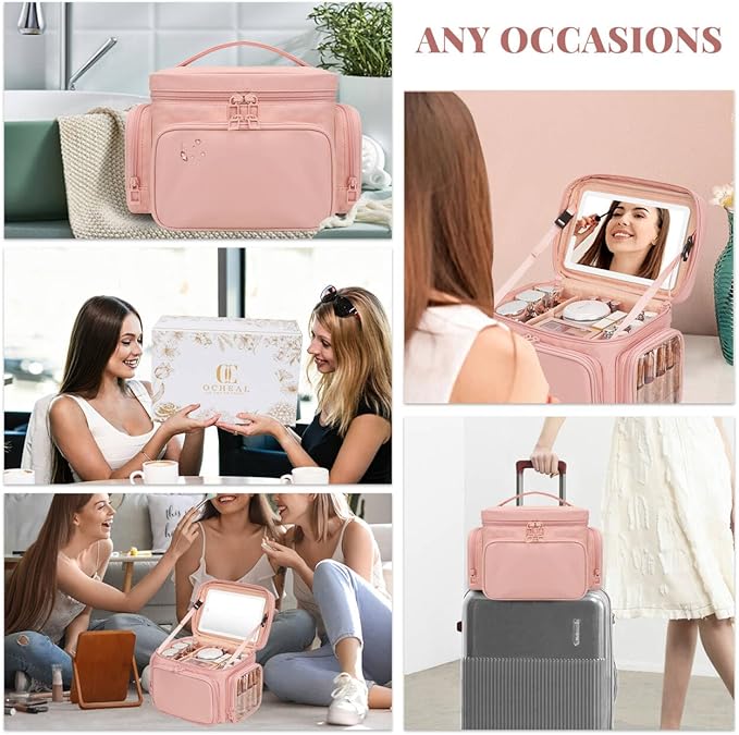 02-Pink with LED Mirror