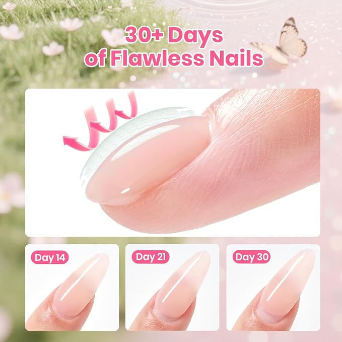6 Colors Builder Gels with Nail Tips