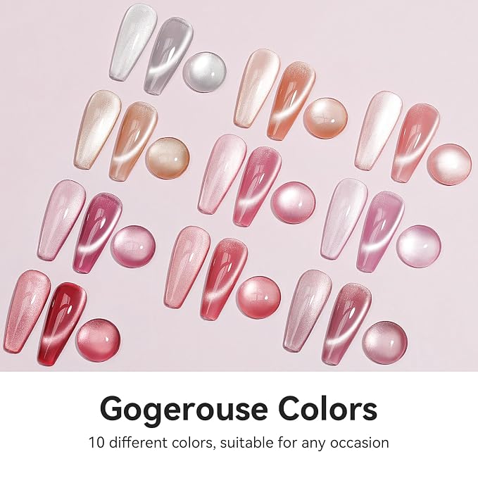 10 Colors-Nude Cat Eye Gel