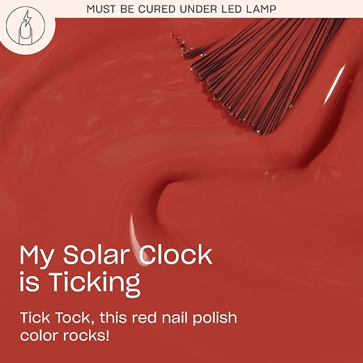 My Solar Clock is Ticking | Opaque Bright Yellow-Red Crème