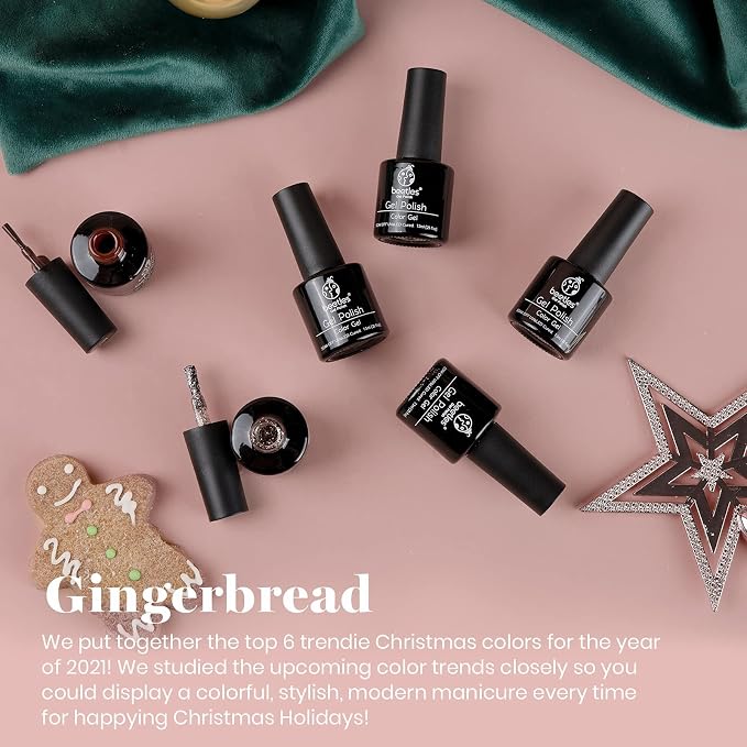 0-0-0-6 Colors Ginerbread Gel Polish Set