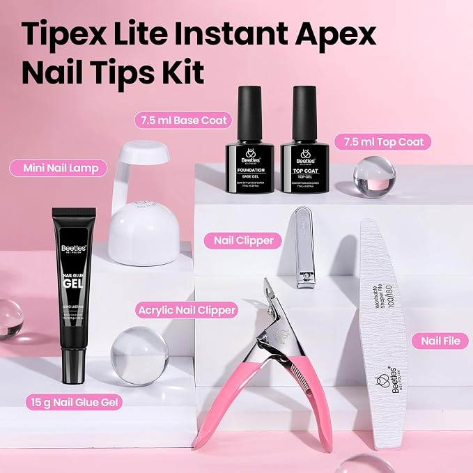 2 - Tipex Lite Nails Kit | Long Coffin | 192