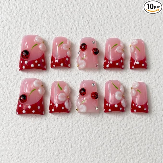 3D petals And Ladybugs