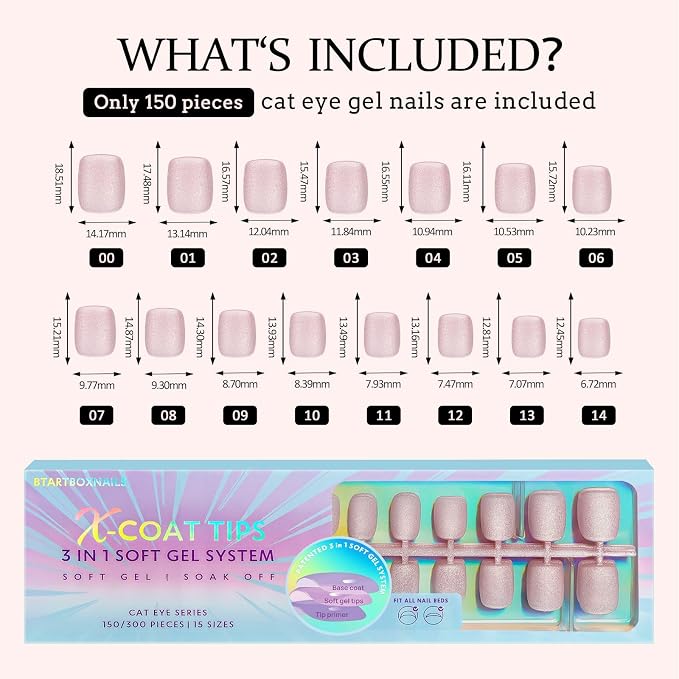 F-Sparkle Cat Eye Short Square