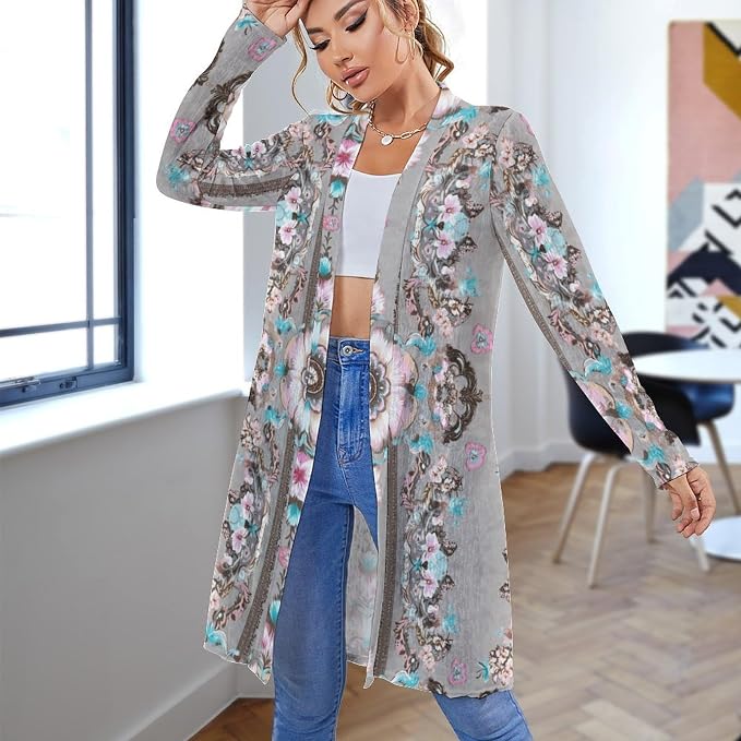 Grey Boho Floral