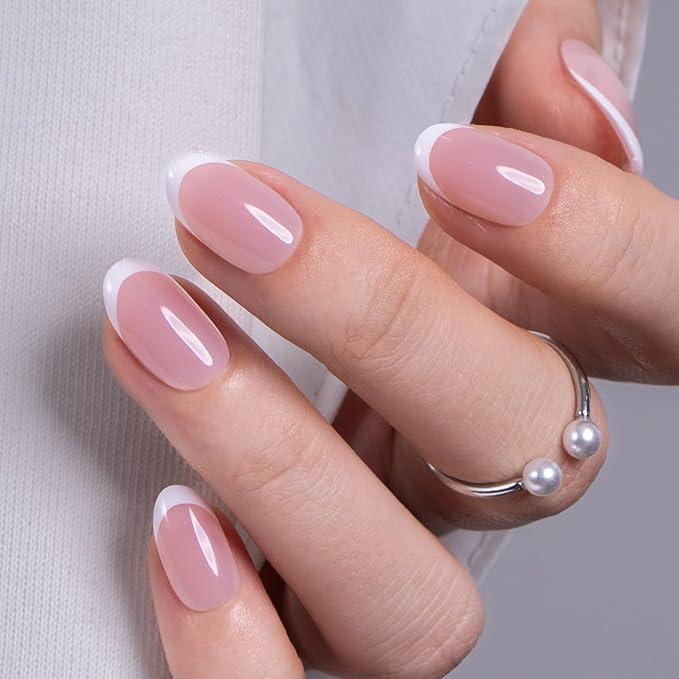 B3 - Lilac Pink French Nails