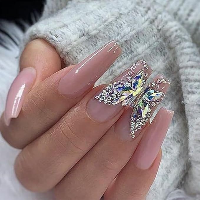 Moonlight Blue Nail Rhinestones