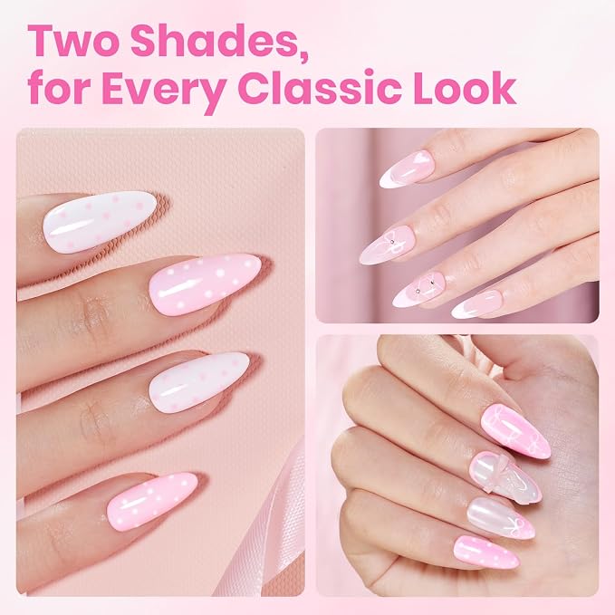2 Color-White and Pink