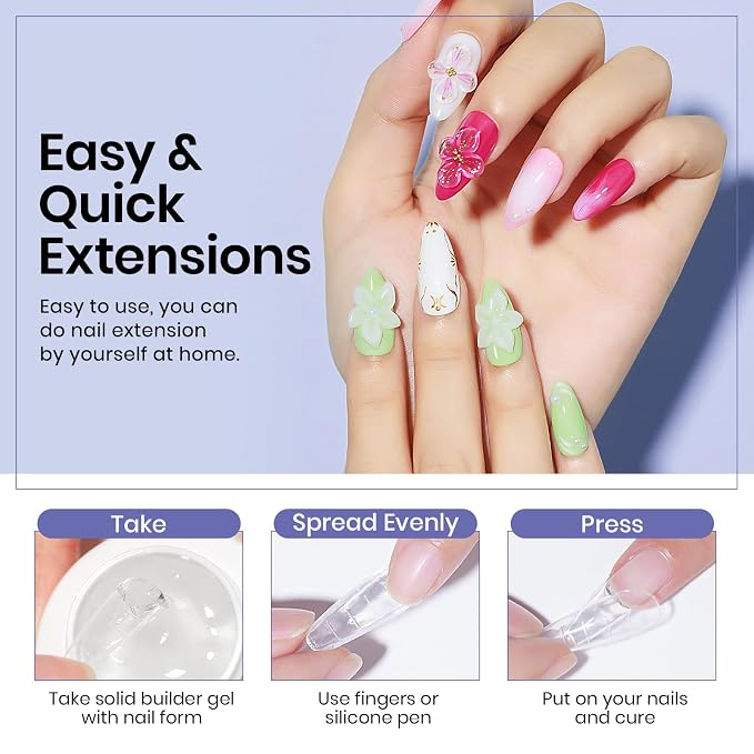 Clear + Milky White + Nude (3-Pack)