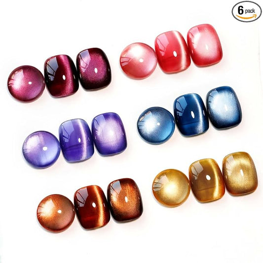 6 Colors Ceramic Cat Eye Gel