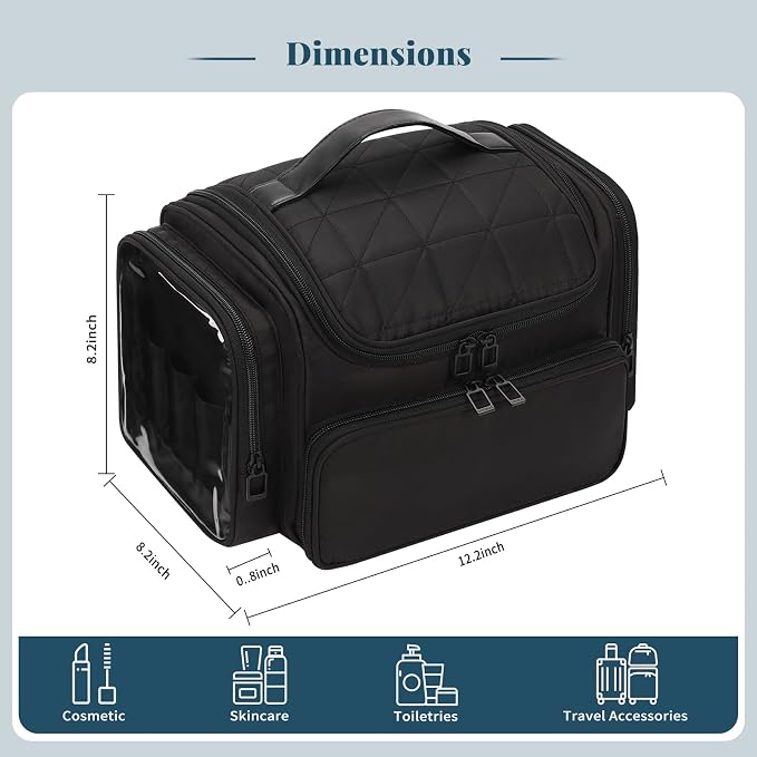01-XL Black with Jewelry Storage