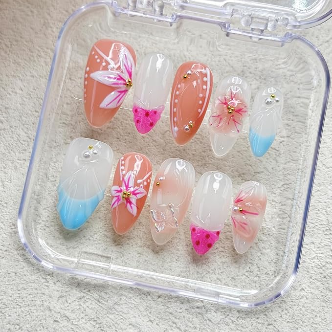 Handmade Almond Nails 20