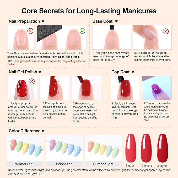 55Pcs Fall Colors + 5Pcs Top Base Coat