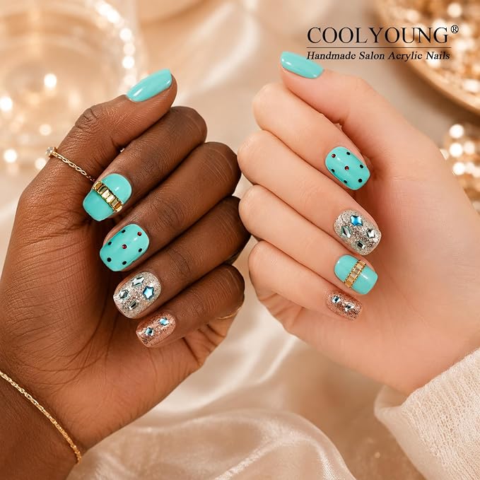 Blue nails