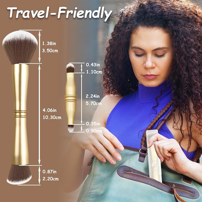 4 in 1 makeup brush-Gold