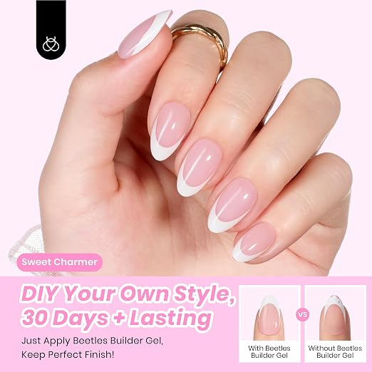 G - Press On Nail Kit | Short Amlond | DIY