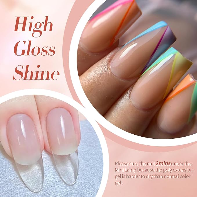 Poly Extension Gel Nail Kit-Nude