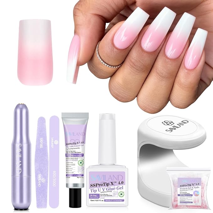 Pink White Ombre