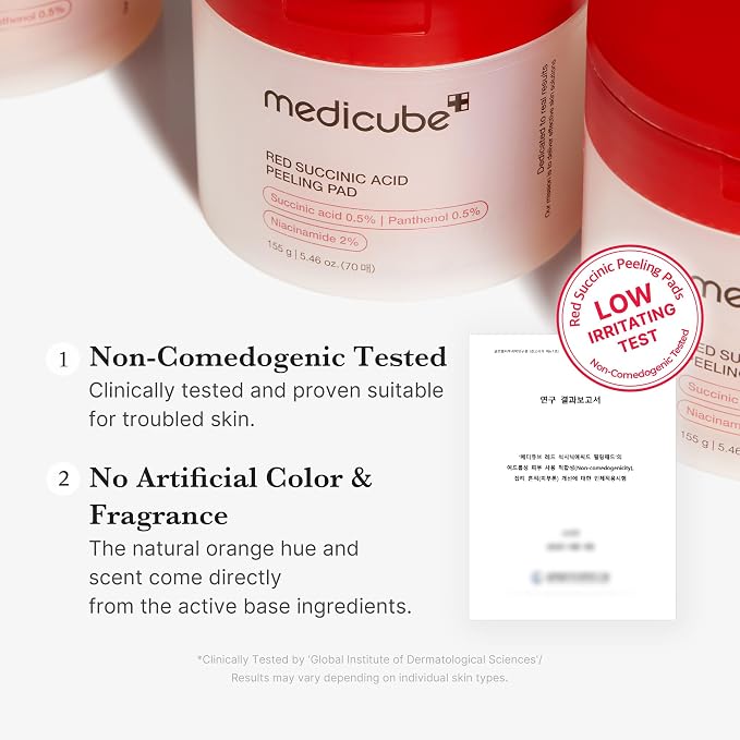 Red Succinic Acid Pads