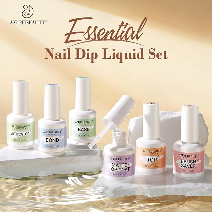 Clear 6 Pcs Dip Liquid Set