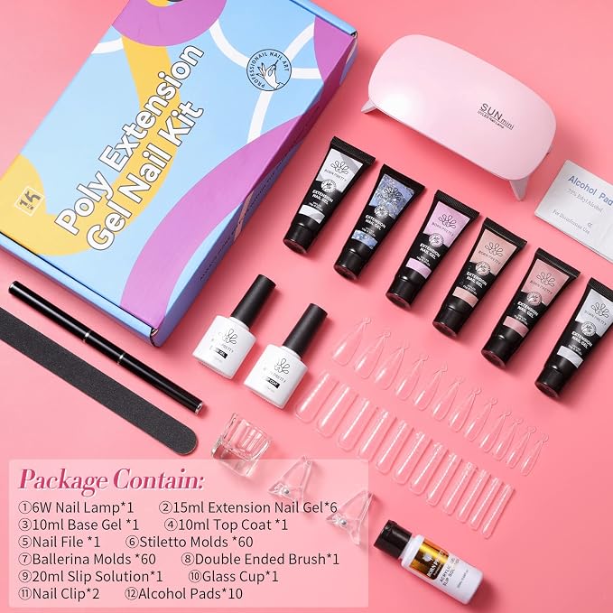 Poly Extension Gel Nail Kit