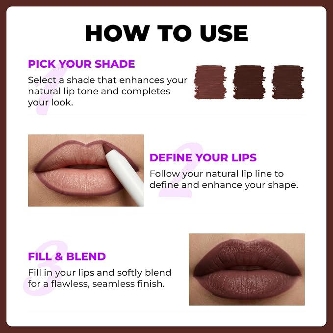 Pack of 3: Pink Taupe, Spicy Nude, Intense Brown