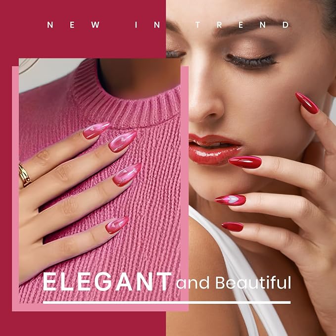 6 Colors Neon Pink Cat Eye Gel
