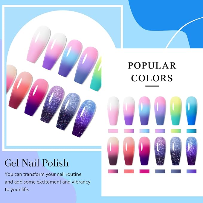 12PCS Color Change Gel-Set1