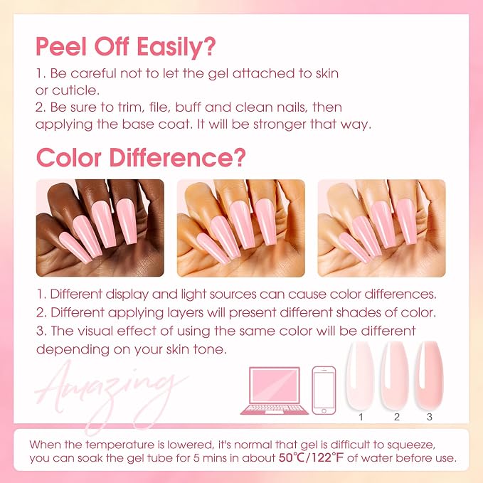 8 Colors Nude Poly Kit 01