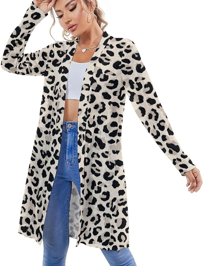Gray Leopard Print