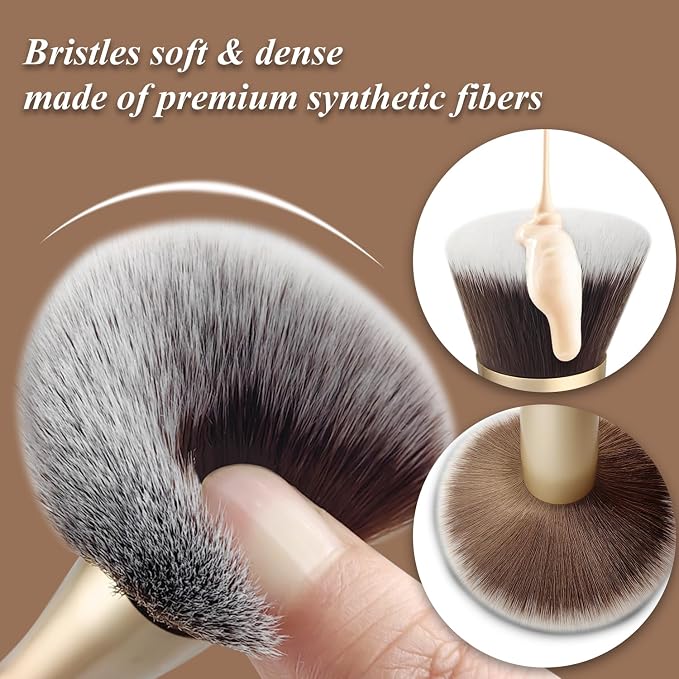 4 in 1 makeup brush-Gold