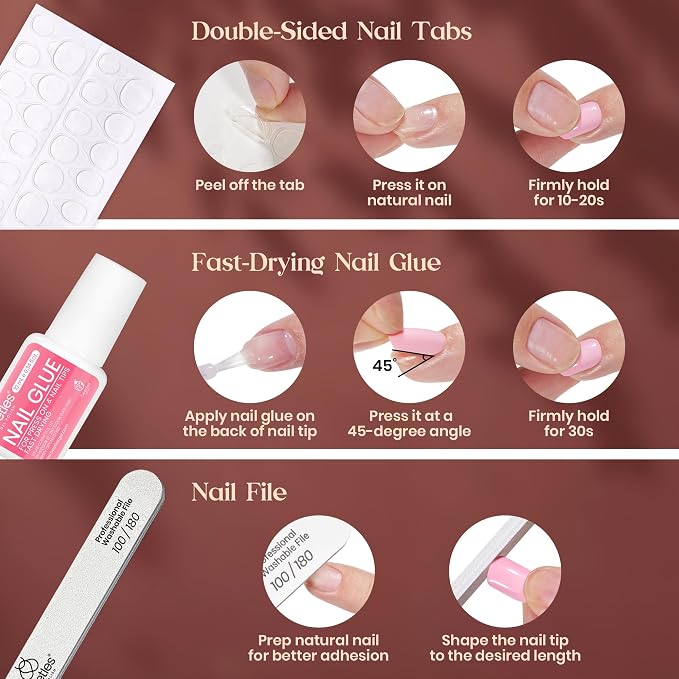 J - Nail Kit | Short Almond | Prism Parade 720PCS