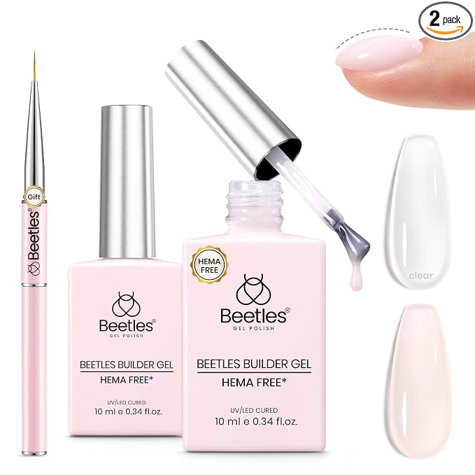 B - Clear & Sheer Pink | HEMA-Free | 2 x 10 mL