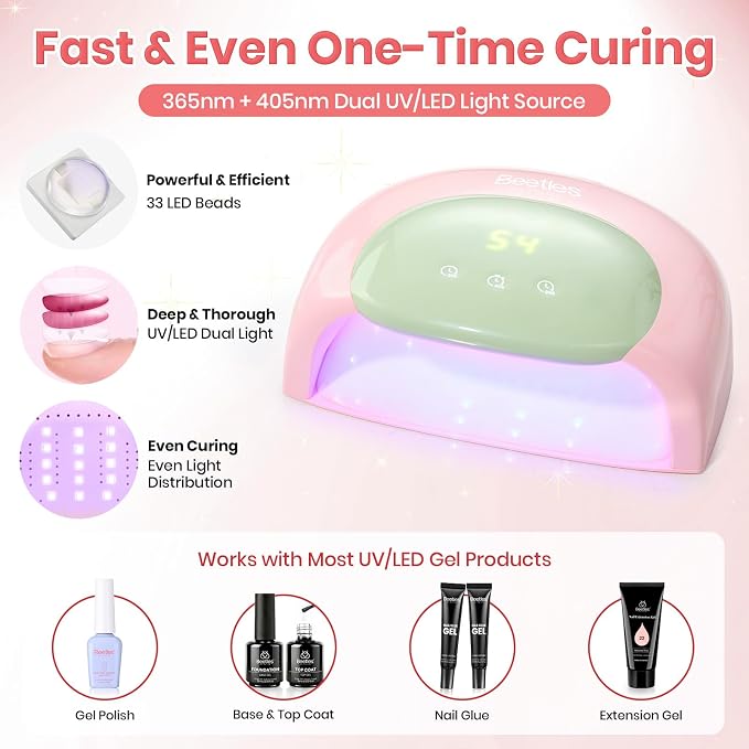 Z-UV Nail Lamp for Hands & Feet Candy Pink