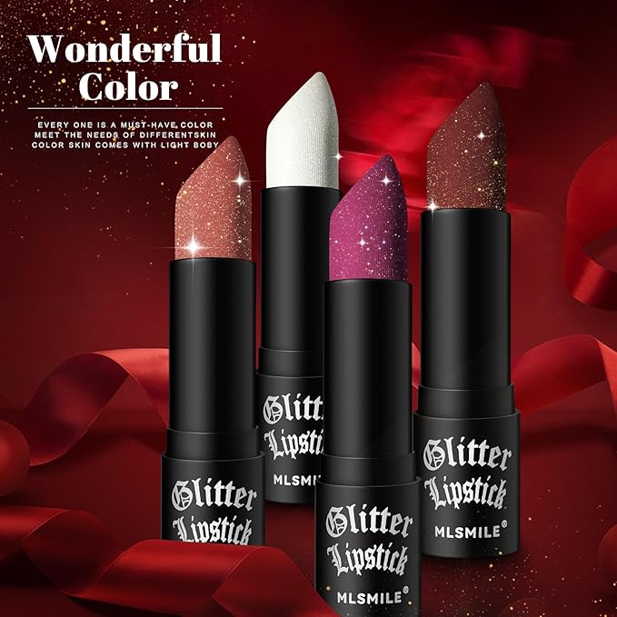 4 Pcs Shimmer Lipstick