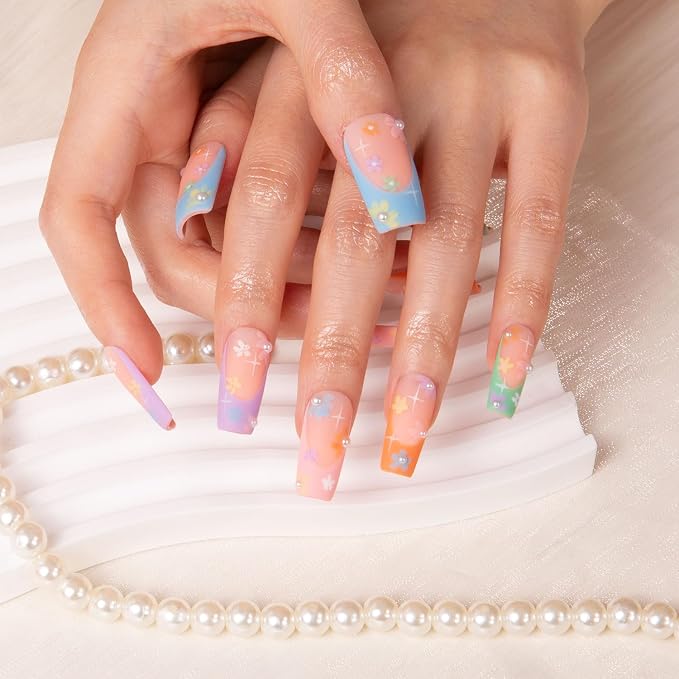 Summer Breeze Blue French Tip