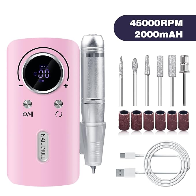 Usb Nail Drill, Pink V1