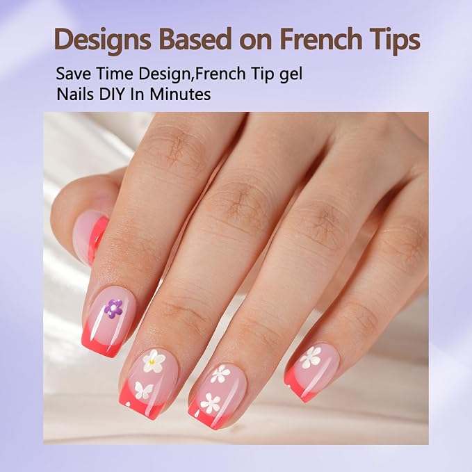 Pink x-Short Square nail kit