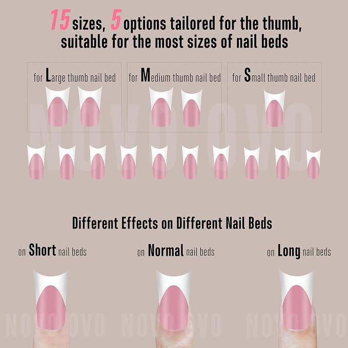 Duck Nails White French Tips Berry Pink Moon Curve