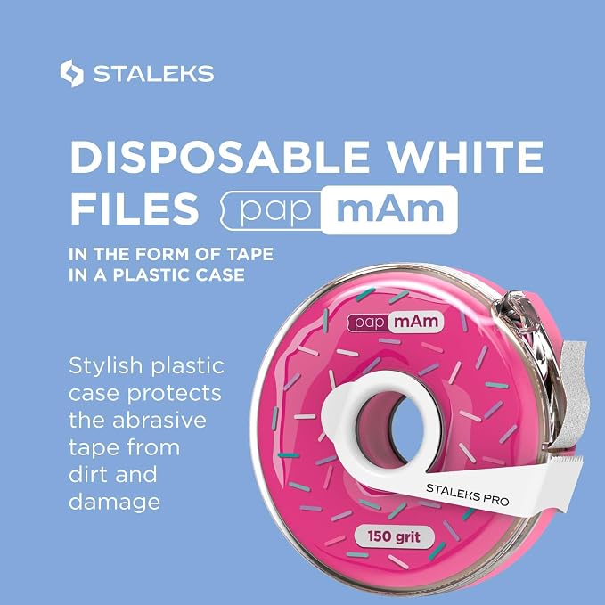 Glueless Abrasive Tape (Papmam) in Plastic Case, 150 Grit