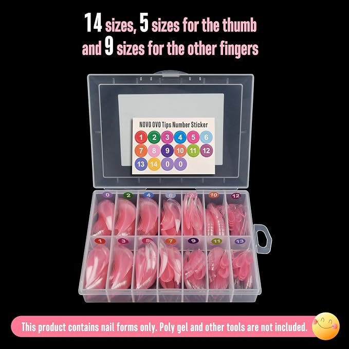 Pink Curved Stiletto 3D Nail Dual Form