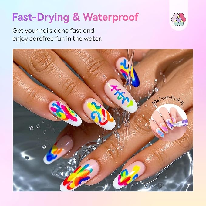 48 Colors Nail Art Markers Set