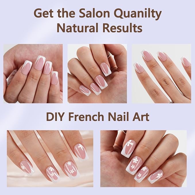 160PCS PINK SHORT DEEP FRENCH KIT