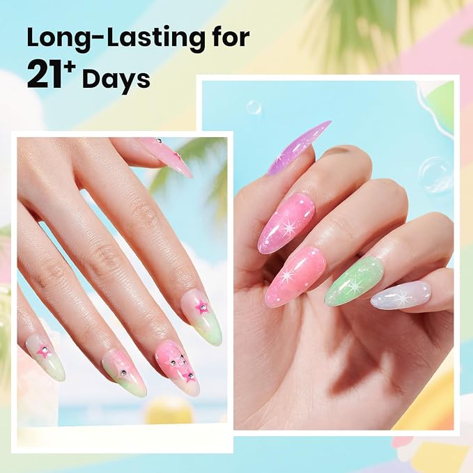Pastel Jelly Glitter with Flakes