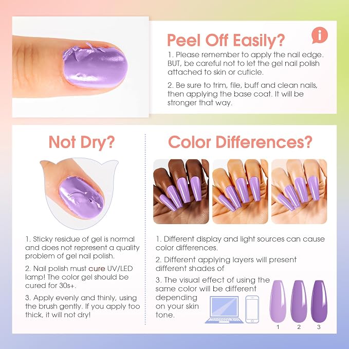 Color gel polish 80001-4