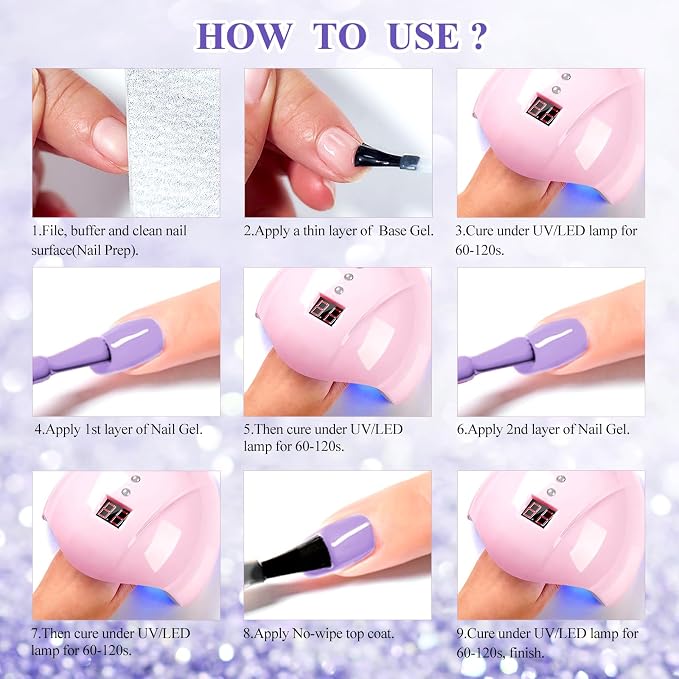 12 Pcs Purple Reflective