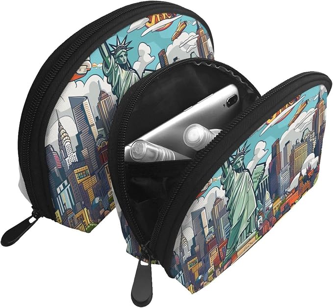 Cartoon Cute New York Theme Art